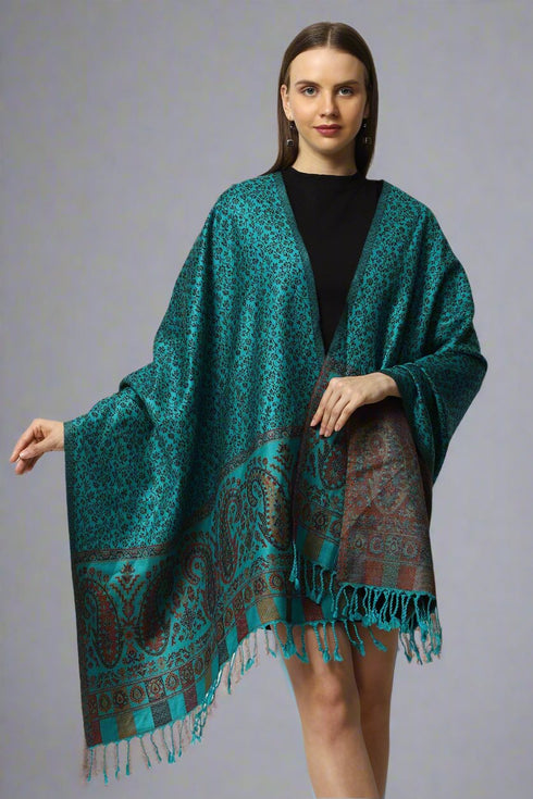 Women's Jamawar Wool Stole